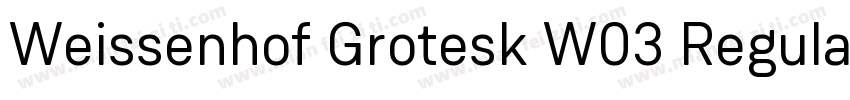 Weissenhof Grotesk W03 Regular字体转换